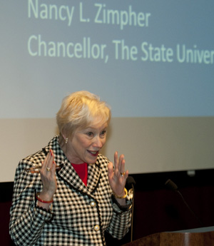 SUNY Chancellor Visits Opening Meeting