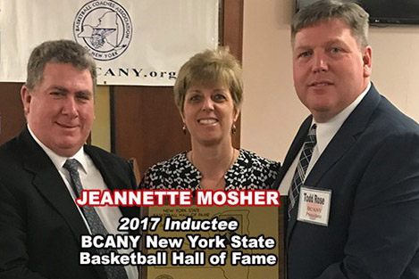 Mosher Inducted into New York State Basketball Hall of Fame