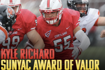 Richard Wins SUNYAC’s Award of Valor