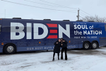 Student works alongside Joe Biden in Iowa