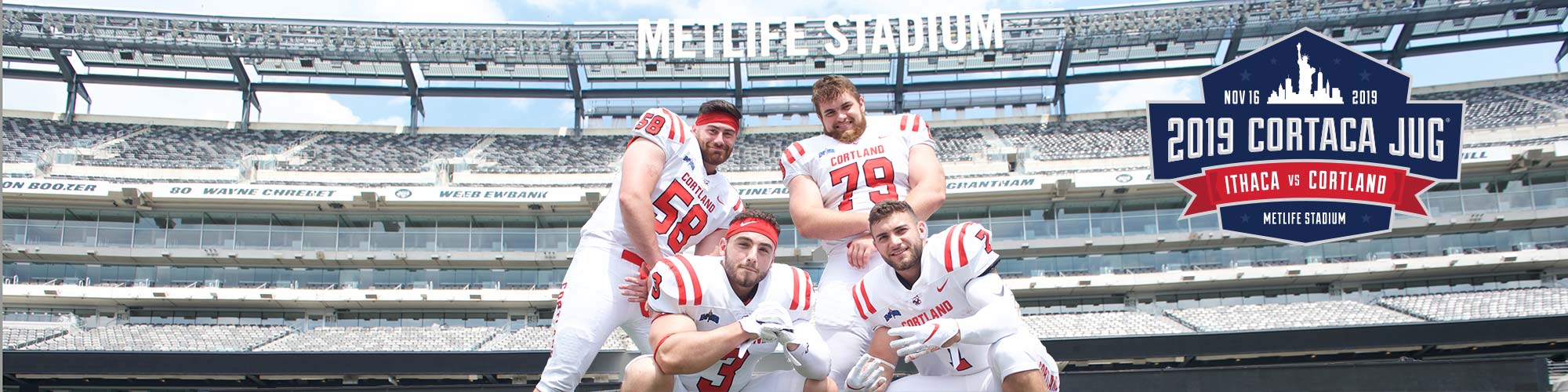Football captains in MetLife Stadium