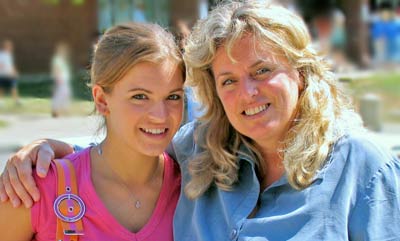 Mom and daughter