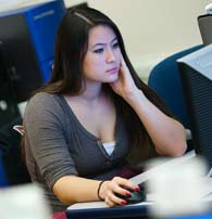 Photo of a student