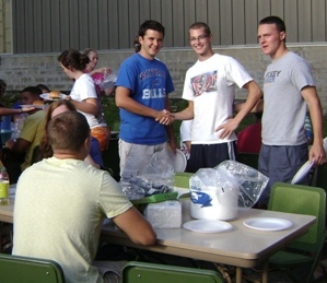 Handshake at BBQ