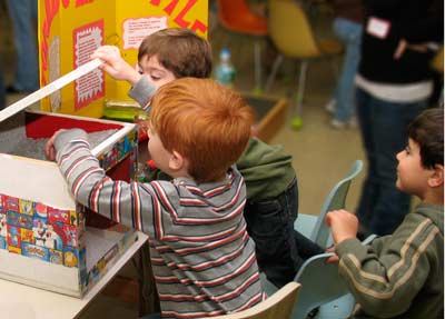 Young children discovering at the Children's Museum Young children discovering at the Children's Museum