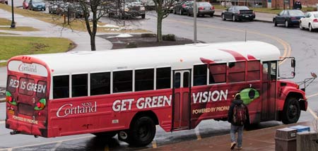 SUNY Cortland Propane-Powered bus