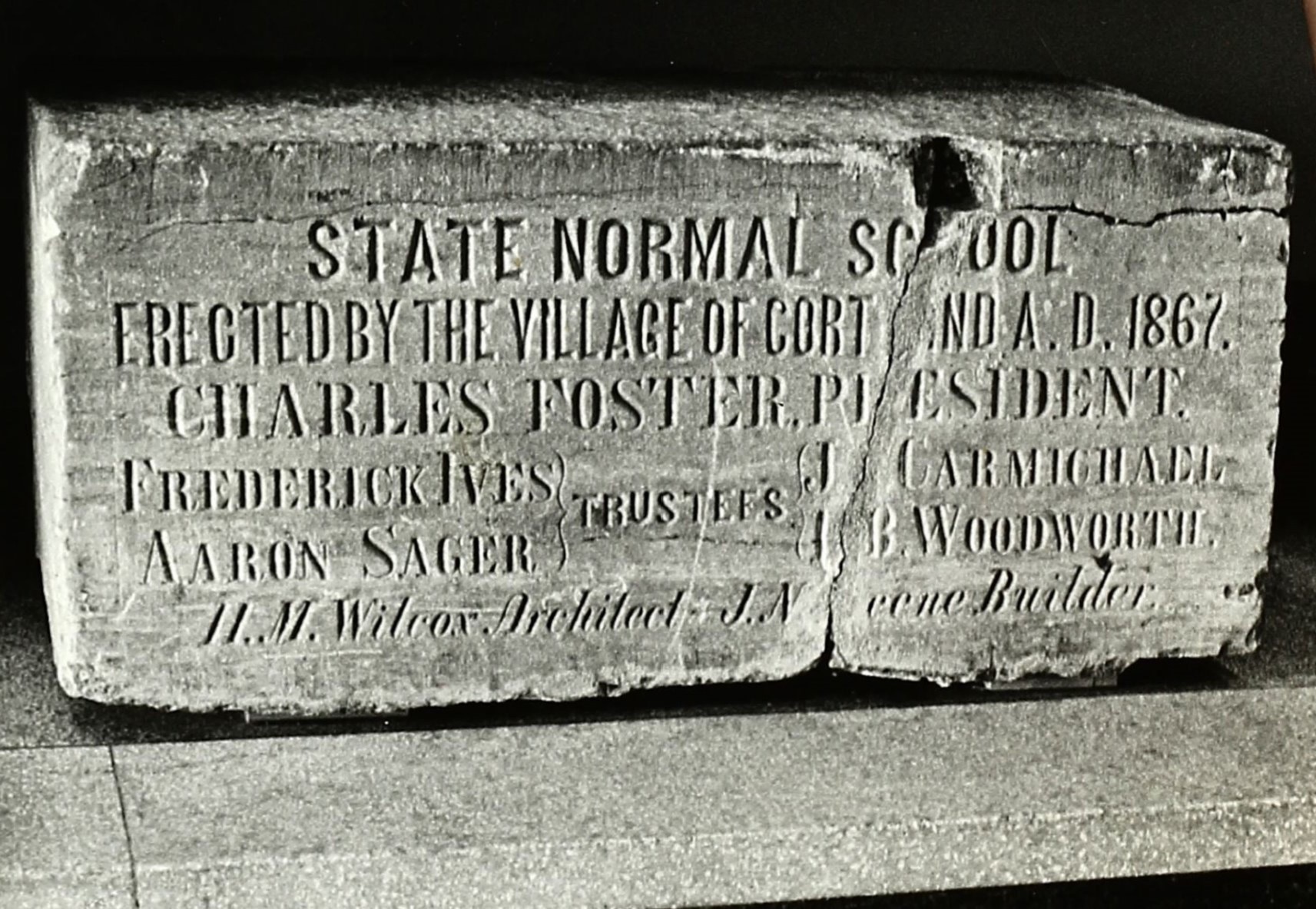 Dedication of Original Cornerstone