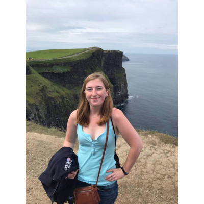 Student By Cliffs