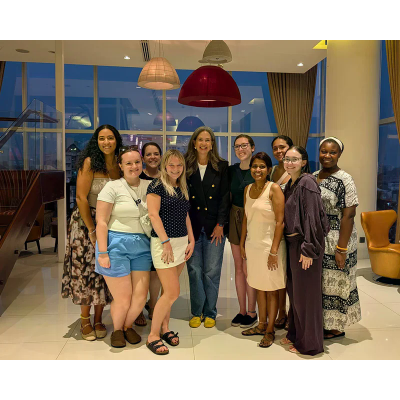 Study Abroad group with the US Ambassador