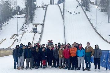 Ski jump trip lets students reach new heights