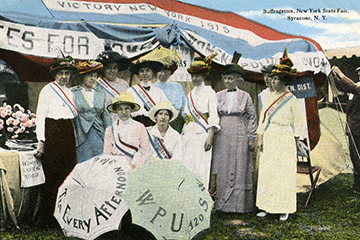Library posters and talks focus on suffragettes