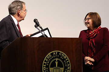 Rhonda McLaughlin Honored for Outstanding Service SUNY Cortland