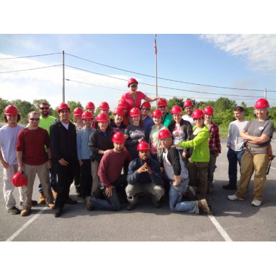 Love those shiny, new, hard hats!