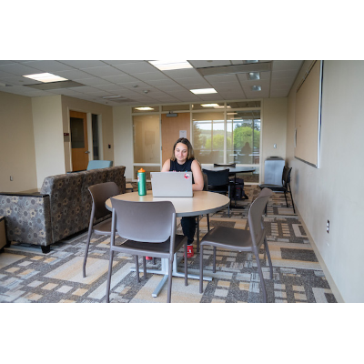 Student studying