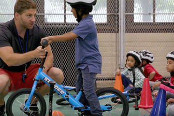 Educator introduces tykes to bikes