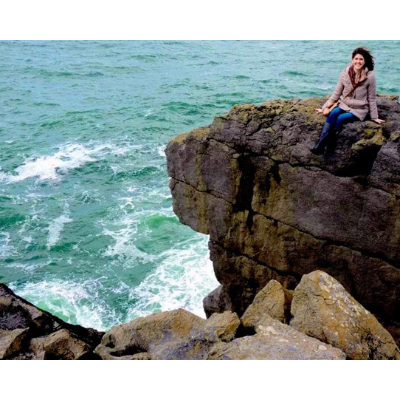 Student on the Baby Cliffs