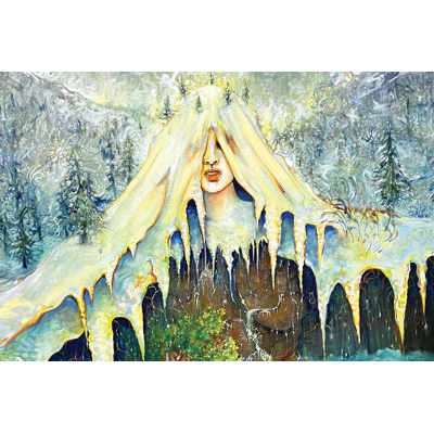 Maddy Gaffney, “Winter Veil,” 2026, oil on canvas