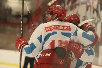 Men's hockey raises $11,000 for suicide prevention