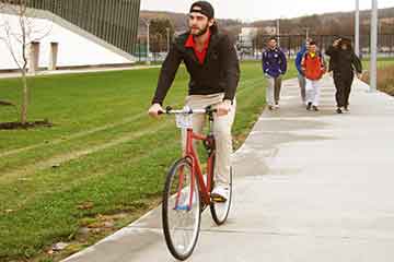Cortland is a bike-friendly university