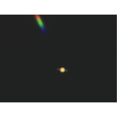 Saturn with its spectrum   Photo taken by S. Nolan