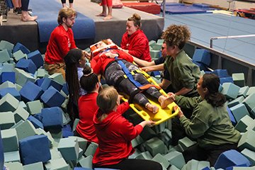 Students share skills in athletic training, emergency response