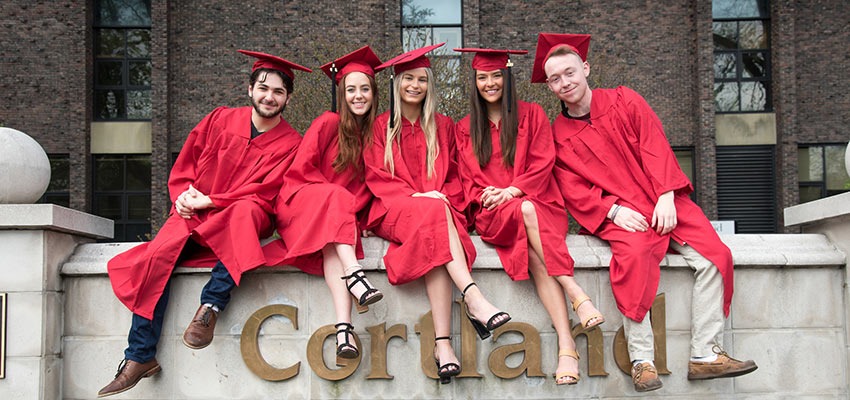 graduation red gown