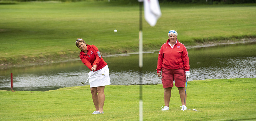 Golfers at the Alumni Reunion Golf Tournament