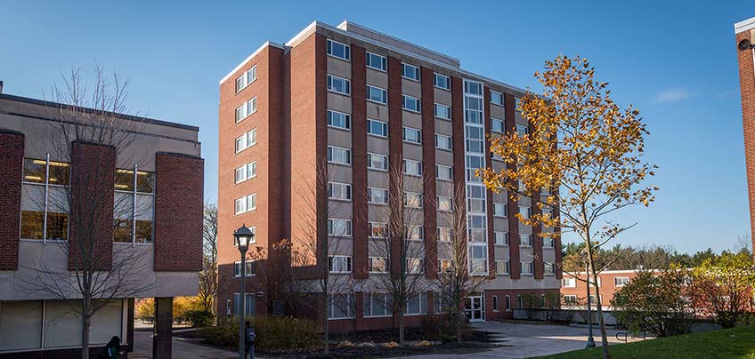 Alger Hall in the Fall