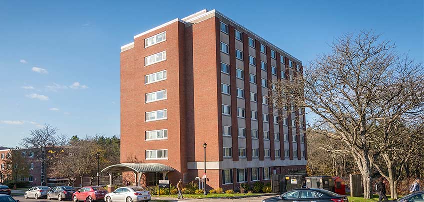 Photo of Clark Hall from Neubig Road