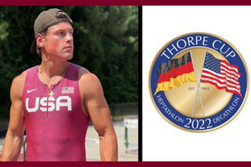 Jack Flood ’18, member of TEAM USA, competes at international decathlon