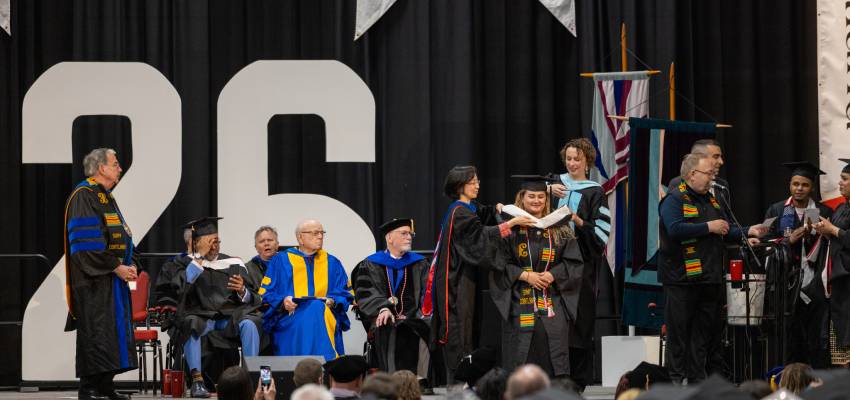 hooding at 2026 graduate commencement
