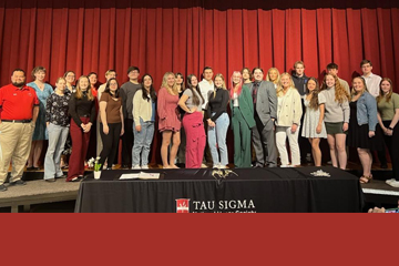 Transfer students inducted into honor society