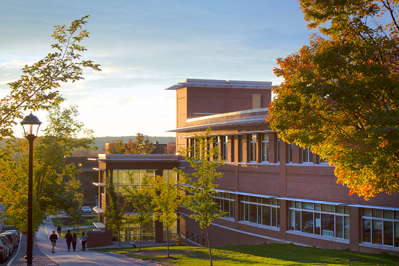 Education Building at sunset