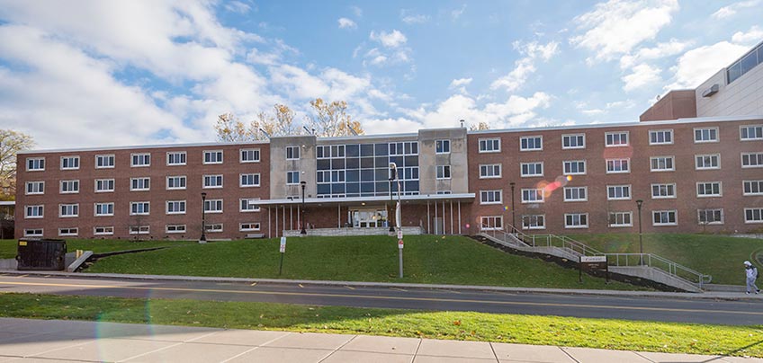 View of Hayes Hall from Neubig Road