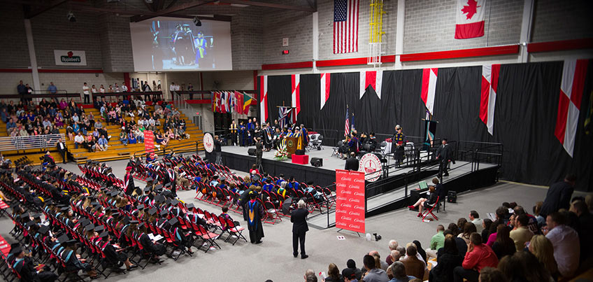 Overview of 2014 graduate commencement ceremony