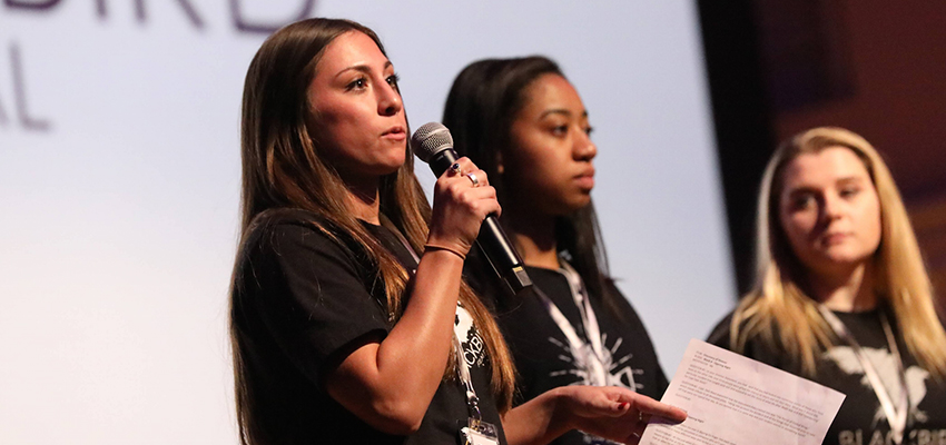 Student interns at the 2019 Blackbird Film Festival