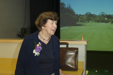 Indoor Golf Range Named for Longtime Supporter