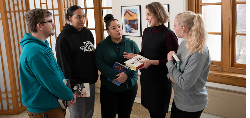 Professor McKenzie working with graduate student