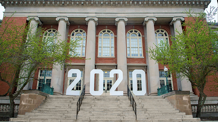 2020 image on Old Main Building