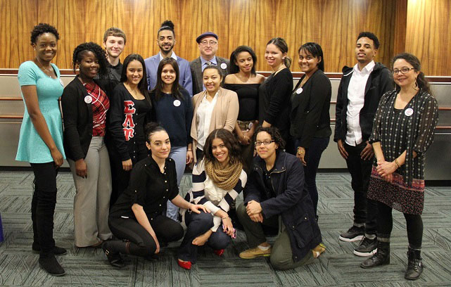 Group photo of students at EOP Advocacy Day in Albany