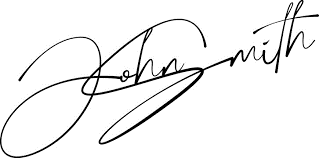 Signature example