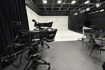 Some of the new video production equipment in Cornish-Van Hoesen.