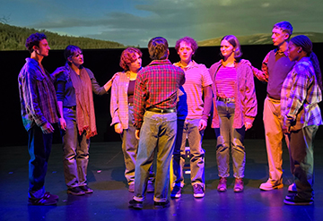 SUNY Cortland's cast performs "The Laramie Project."