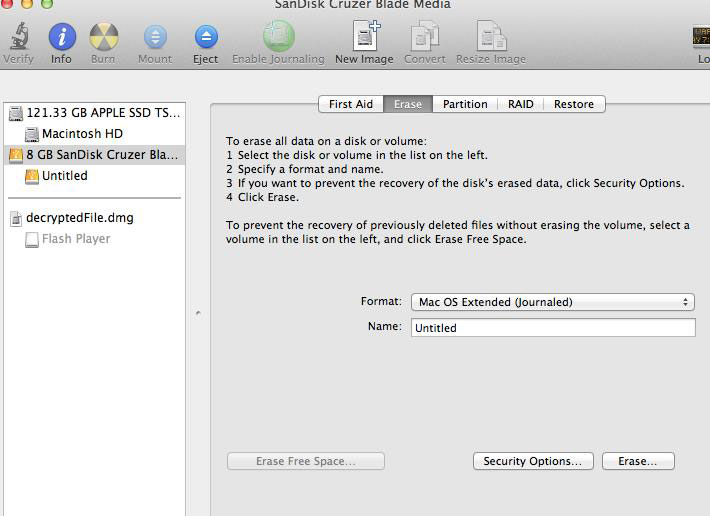 Screenshot of where to find USB drive