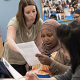 A second language educator in a classroom