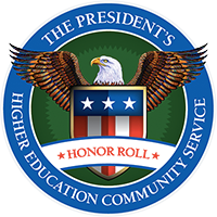 President's Higher Education Community Service Honor Roll seal