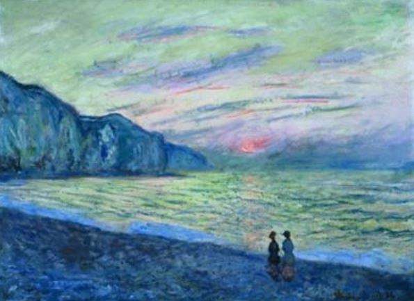 Claude Monet's Sunset at Pourville