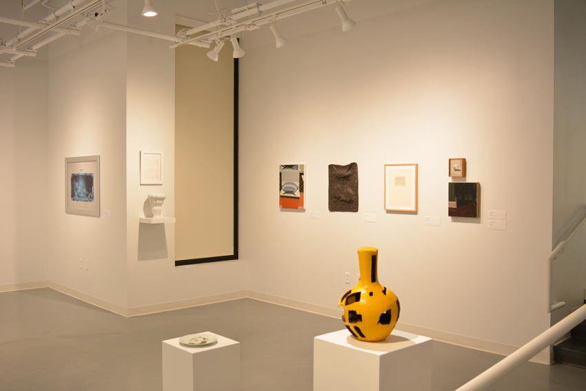 West space floor view at the Dowd Gallery SUNY Cortland.