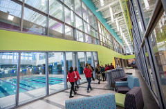 Student Life Center pool and track