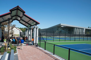 tennis court opening